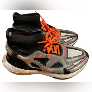 Adidas by Stella McCartney Black and Orange Sneakers